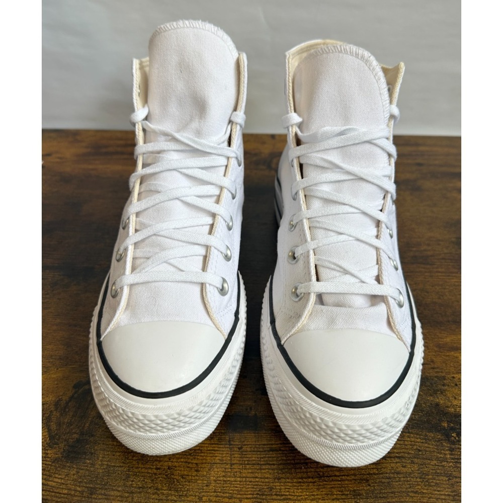 Converse Chuck Taylor All Star Platform High White Shoes 560846F Womens Size 8.5 - Picture 14 of 16